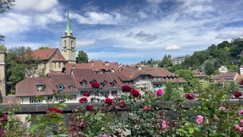 View on Bern city architecture Stock Footage 277533923
