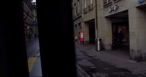 View of Bern main street Stock Footage 85705446