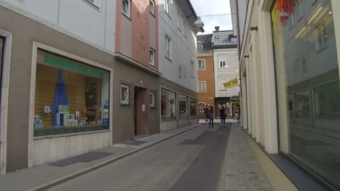 View between palaces, Lienz Stock-Footage 79655014