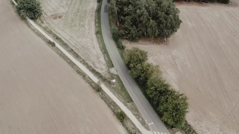 View of the bicycle path Stock Footage 252044829