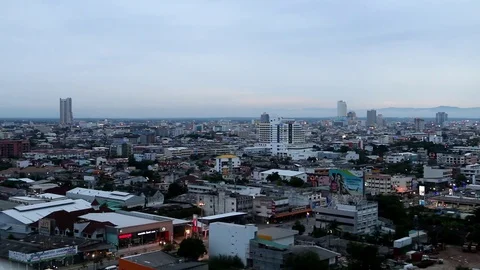 View Of The Big City In Thailand Stock Footage 85280889