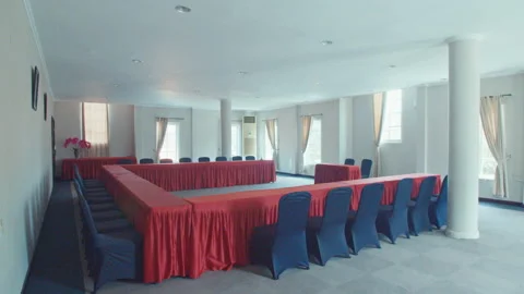 A View of Big Conference Room Stock Footage 162007983