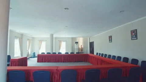 A View of Big Conference Room Stock Footage 162015199