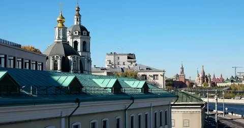 View from the big ustyinsky bridge Video stock 97862850