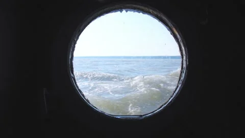 View from bilge 4K Stock Footage 137491827