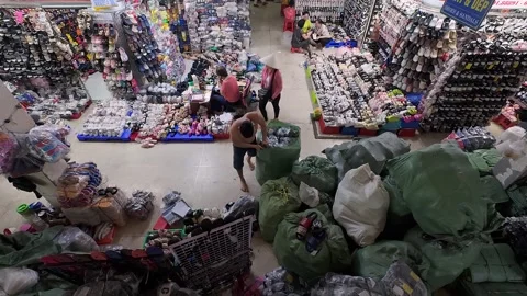 View of Binh Tay Market in Saigon. Stock Footage 295882809