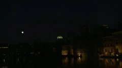 Den Haag - The Hague timelapse night tim, Stock Video