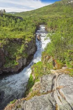 View of the Bjoreio River Stock Photos