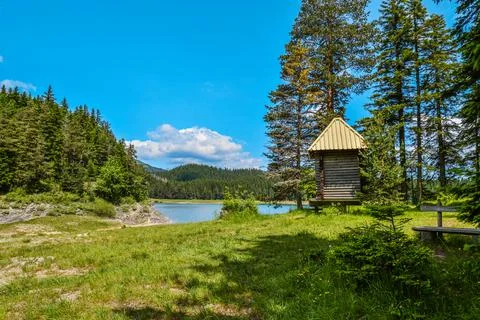 View of The Black Lake Foto stock