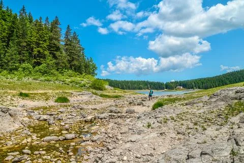 View of The Black Lake Stock-Fotos