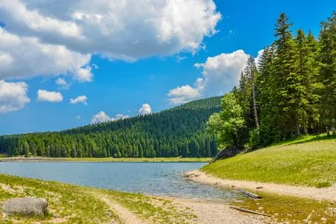 View of The Black Lake Stock Photos