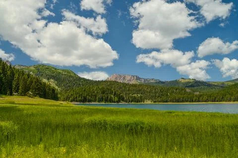 View of The Black Lake Foto stock
