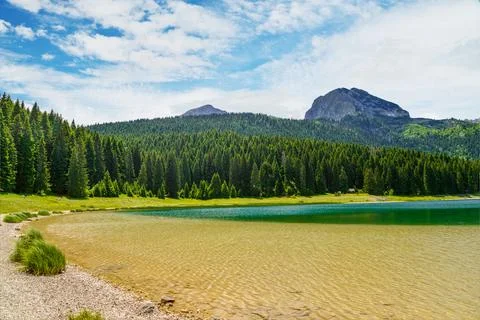 View of The Black Lake Foto stock