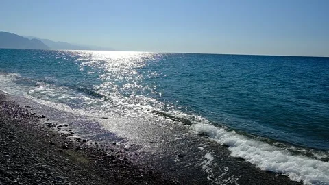 View of the Black Sea. Stock Footage 140784933