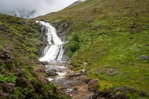 View of Blackhill waterfall on Isle of Skye, Scotland Stock Photos