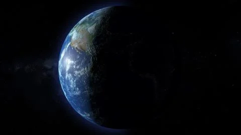 View of Blue Marble Earth from Orbit Illustrazione stock