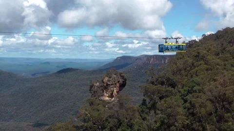 A view in the Blue Mountains of Australia Stock Footage 198314664