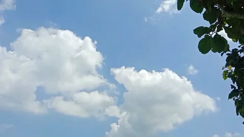 The view of the blue sky and white clouds Video stock 239893873