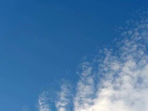 View of Blue Sky with Cloud Background Stockfoto's