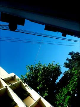 A view of the blue sky Stock Photos
