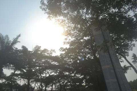 View of blue sky before sunset Stock Photos