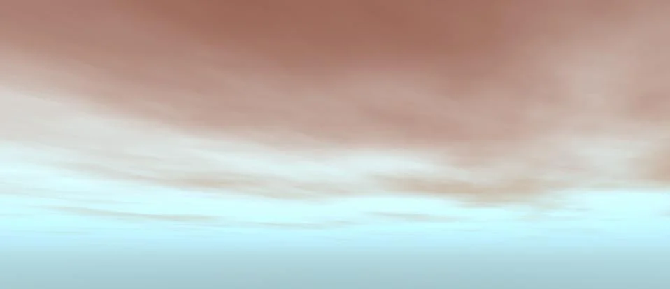 View of the blue sky with white clouds and surrounded by red Stock Illustration