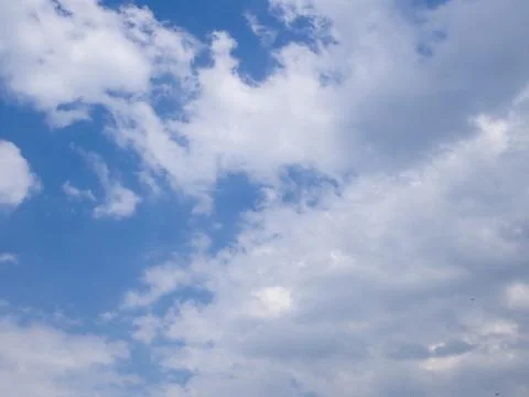 View of blue sky with white clouds Stock Photos