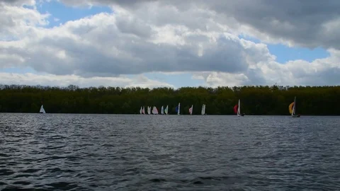 View from boat bow when fast moving over water Stock Footage 81050326
