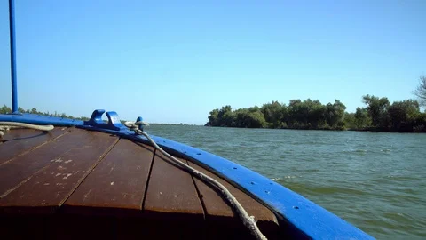 View from a boat sailing Video stock 127785462