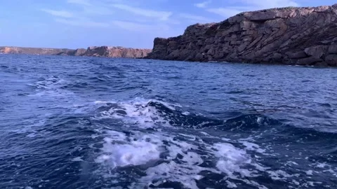 View from the boat in the sea 動画素材 200495341