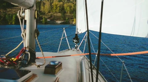 View from the boat to the shore Video stock 59732148