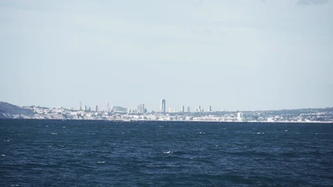 View from boat spain Stock Footage 89700227