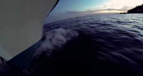 A view of a boat stern Stock Footage 42799820