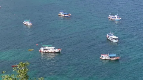 View on the boats Stock Footage 112710287