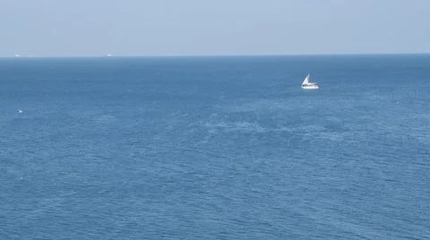 View to boats on the sea Stock Footage 66496522
