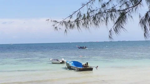 View of boats in the sea Stock Footage 112665253