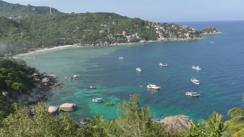 View on the boats at sea Stock Footage 112710242