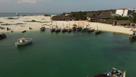 View on Boats Zanzibar Stock Footage 334206063