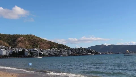 View of Bodrum bay Stock Footage 75101587