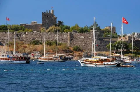 View of Bodrum Castle Stock Photos