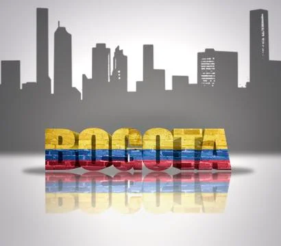 View of Bogota Ilustración de archivo