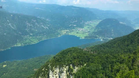The view of bohinj lake 스톡 동영상 112040493