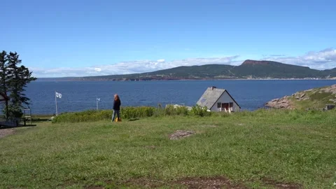 View of the Bonaventure Island Stock Footage 143213091