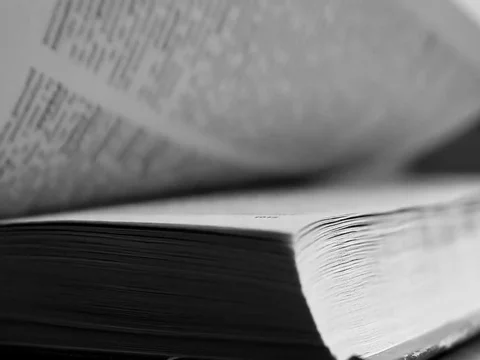 View of book pages Stock Footage 76108164