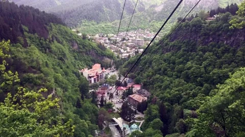 View to Borjomi City Stock Footage 63317257