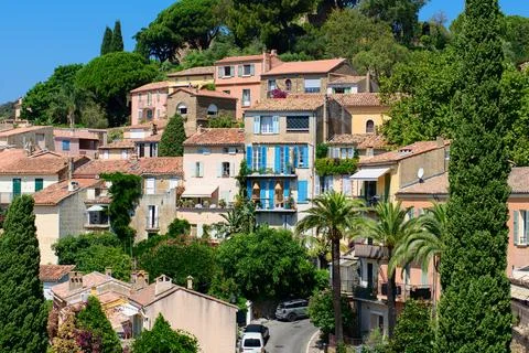 View on Bormes-les-Mimosas Stock Photos