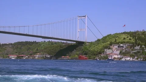 View of the Bosphorus Bridge Video stock 75257711