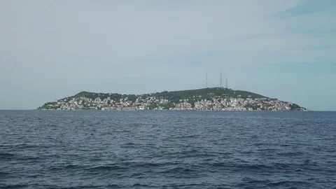 View of Bosphorus, island landscape 스톡 동영상 77260599