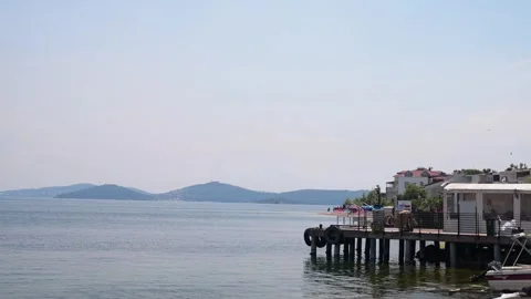 View of the bosphorus strait Stock Footage 311095487