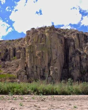 View from the bottom of the canyon Stock Photos